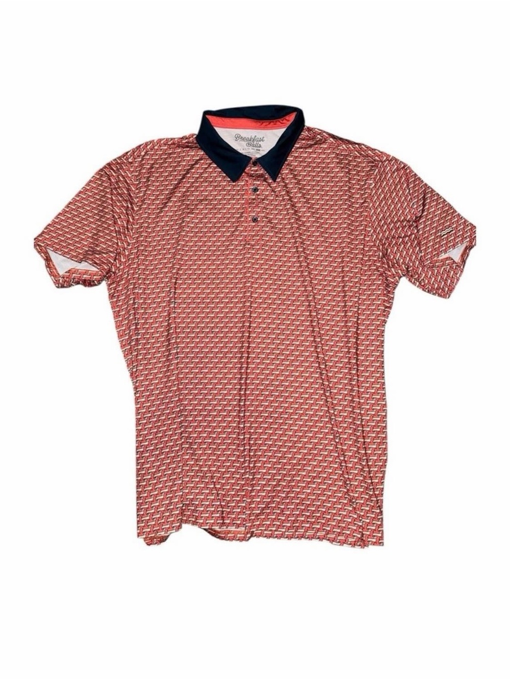 Breakfast Balls dachshund “widdle ween dogz”Polo Shirt with Navy Collar